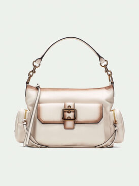 006753 Beżowa elegancka torebka damska na ramię Hispanitas | Vilero